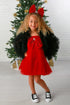 Girls Black Fluffy Tulle Jacket, Sizes 12M-14